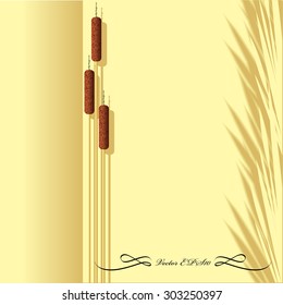 vector autumn reeds