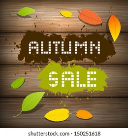 Vector Autumn Sale Background