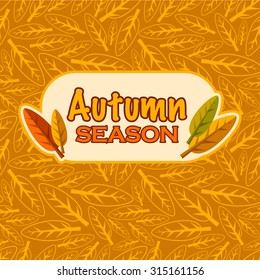 Vector autumn season background