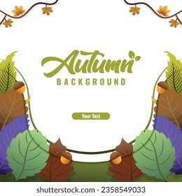 Vector Autumn Seasons Background V5