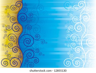 vector of autumn and winter abstract background
