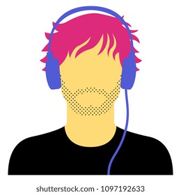 Vector Avatar Character Isolated On White Background