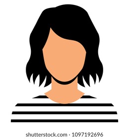 Vector Avatar Character Isolated On White Background