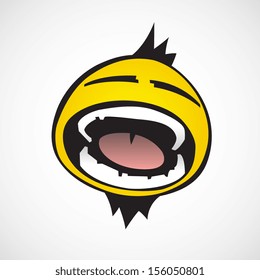 Vector avatar of cool Emoticon
