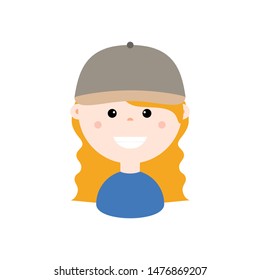 Vector Avatar: cute, cartoon, colorful, simple, flat, abstract