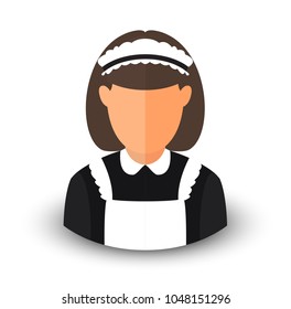 Vector avatar of a maid. Eps 10