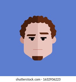 Vector Avatar Man flat design Perfect for web design,banner,Presentation design eps 10