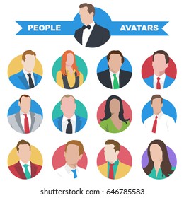 Vector avatars of people. A set of people icons for your ideas.