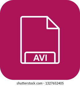 Vector AVI Icon
