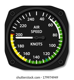 vector aviation aircraft airspeed indicator