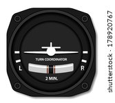 vector aviation airplane turn balance indicator