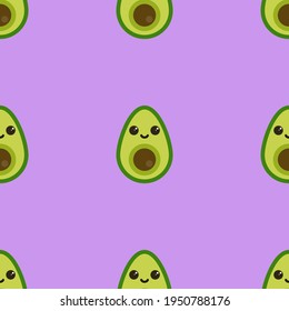 vector avocado. abstract illustration of avocado. seamless vector print