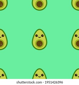 vector avocado. abstract illustration of avocado. seamless vector print
