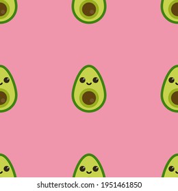 vector avocado. abstract illustration of avocado. seamless vector print