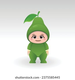 
Vector de fruta de aguacate kawaii personaje de caricatura vector divertido aguacate fruta kawaii ilustración
