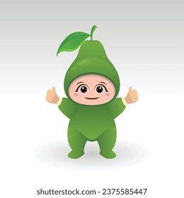 
Vector Avocado fruit kawaii cartoon character vector funny Avocado fruit kawaii illustration
