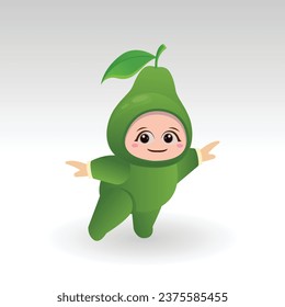 
Vector de fruta de aguacate kawaii personaje de caricatura vector divertido aguacate fruta kawaii ilustración
