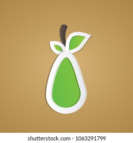 Vector avocado for the price tag.