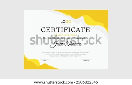 vector award certificate design. certificate vector art. popular certificate vector
