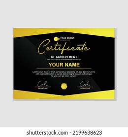 vector award certificate design template