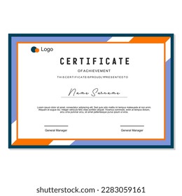 vector award certificate design template