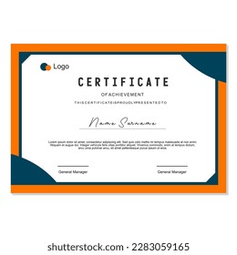 vector award certificate design template