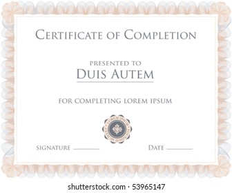 (vector) Award Certificate Template (a jpg version is also available)