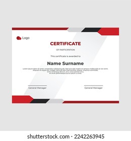 Vector award certificate template can be used for digital and printable