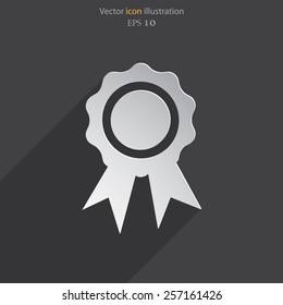 Vector award flat icon illustration