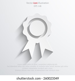 Vector award flat icon illustration