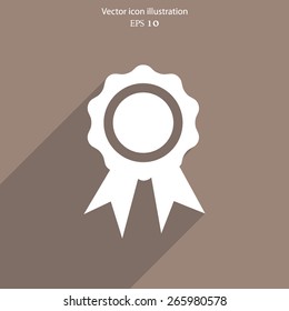 Vector award flat icon illustration