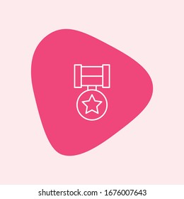 Vector award icon. Medal, achievement concepts. Premium quality graphic design. Modern signs, outline symbols collection, simple thin line icons set for websites, web design, mobile app, infographics