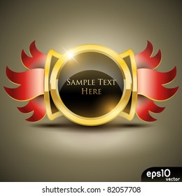 Vector award medal (collection of logos template)