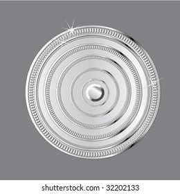 medalla de premio vectorial - plata