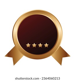 Cinta de premio del vector sobre fondo blanco.