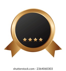 Vector award ribbon on white background