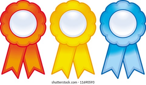 Vector award ribbons