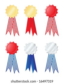 Vector award ribbons