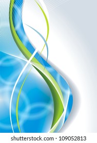 Vector awesome abstract blue background