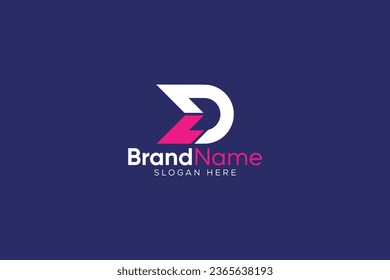vector awesome minimalist letter L D logo design