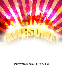 Vector awesome party background illustration