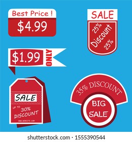 Vector Awesome Price Tag Design 