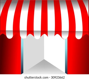 vector awning for text