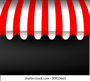 vector awning for text
