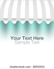 vector awning for text