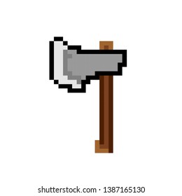 vector ax pixel art color