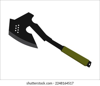 Vector of Axe Carpentry Hand Tool Equipment isolated on white background. Vector illustration isolated.