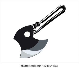 Vector of Axe Carpentry Hand Tool Equipment isolated on white background. Vector illustration isolated.