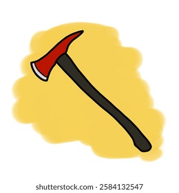 Vector of axe, cartoon, icon, symbol, illustration