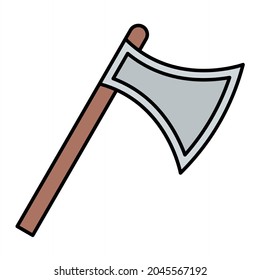 Vector Axe Filled Outline Icon
